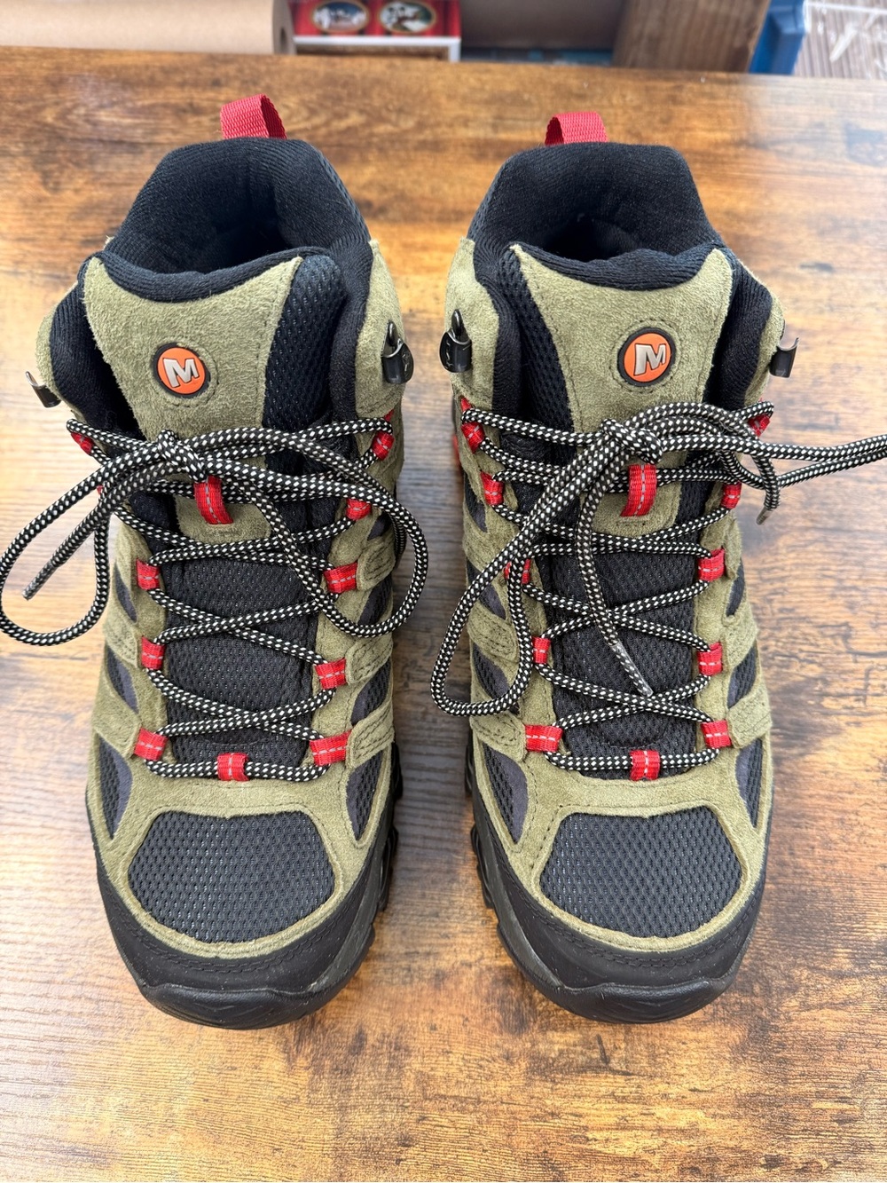 Merrill’s men’s Moab 3 mid waterproof hiking boots.